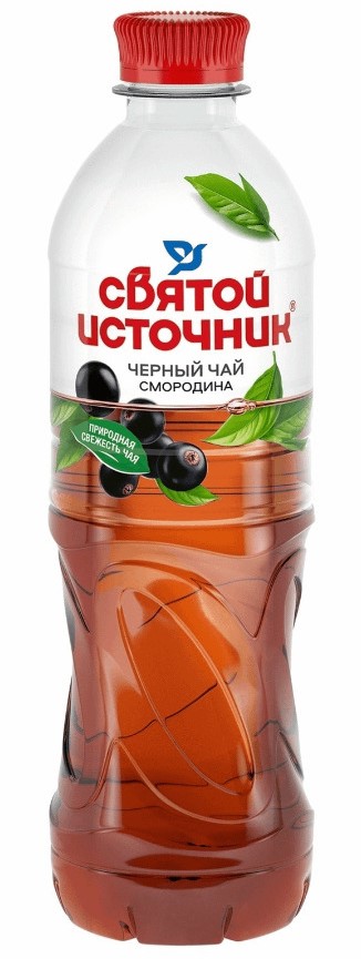 Вода Святой источник 0,5л Черный чай Смородина
