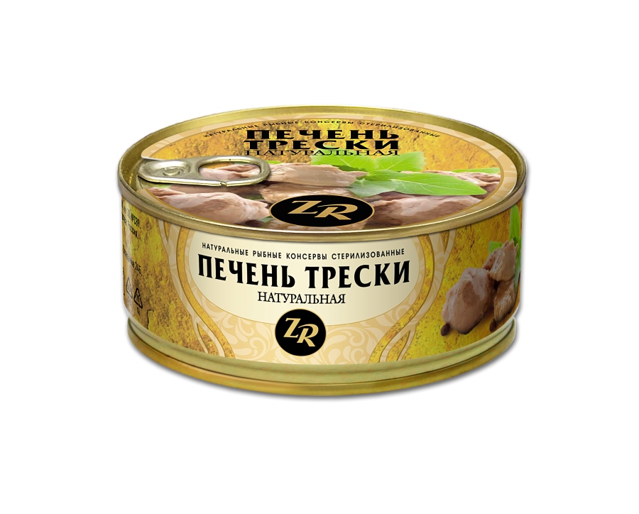 Печень трески натуральная 185г