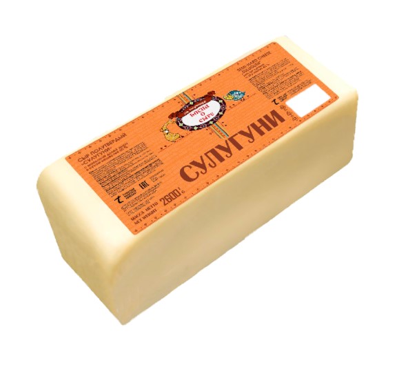 Сыр Сулугуни 40% 2,6кг ТМ Басни о сыре