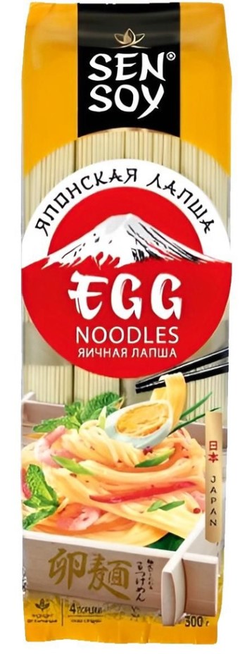 Лапша яичная EGG NOODLES 300г Sen Soy