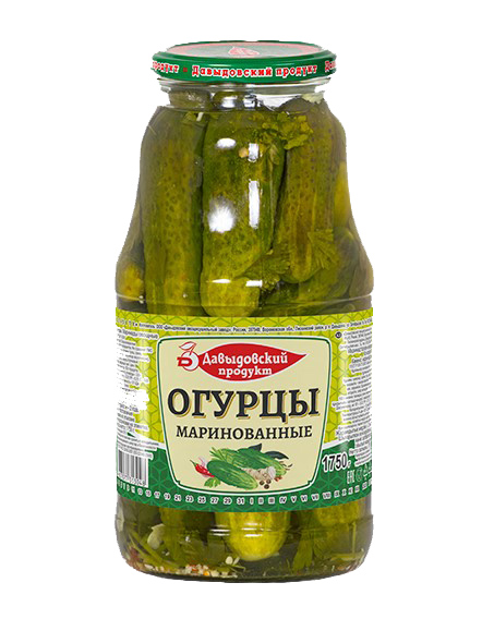 Огурцы маринованые 1750гр ст.б ГОСТ