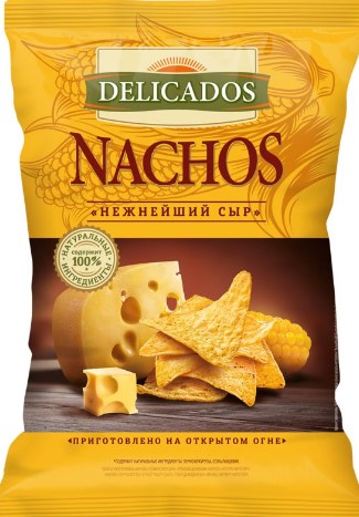 Чипсы кукурузные с нежнейшим сыром 150г Delicados