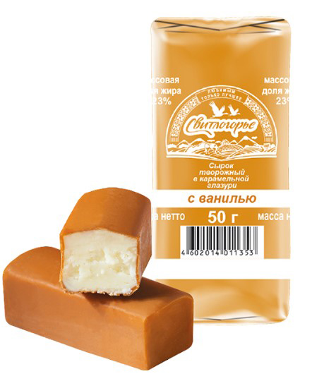 Сырок творожный с ванилью в карамельной глазури