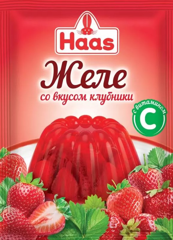 Желе Клубника ХААС 50г