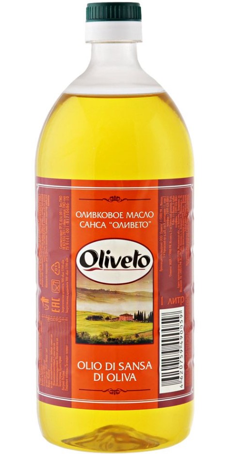 Масло оливоковое Cанса "Оливето" 1л
