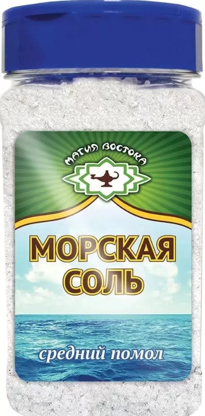 Соль Морская средний помол Магия Востока 410г