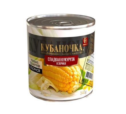Кукуруза сладкая 360г Кубаночка