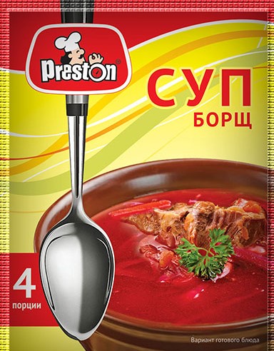 Суп Борщ  50гр Preston