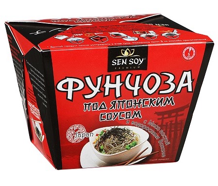 Вермишель Фунчоза под ЯПОНСКИМ соусом с Мисо 125г Sen Soy