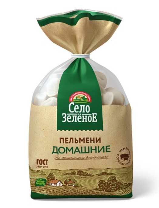 Пельмени Домашние 400г / 800г Село Зеленое