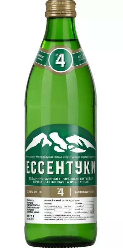 Вода минеральная Ессентуки №4 ст/б