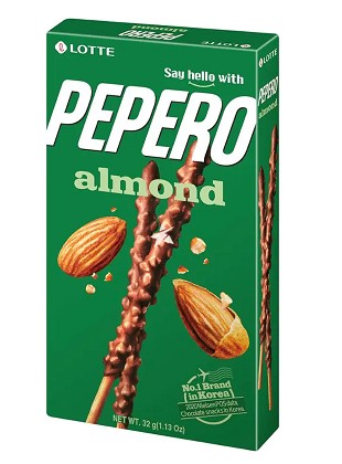 Соломка в шоколадной глазури Papero Almond 32г