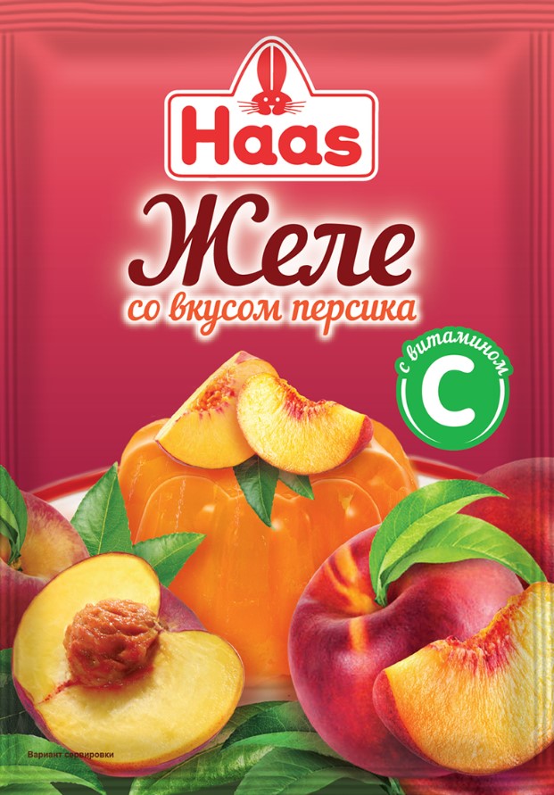 Желе Персик ХААС 50г