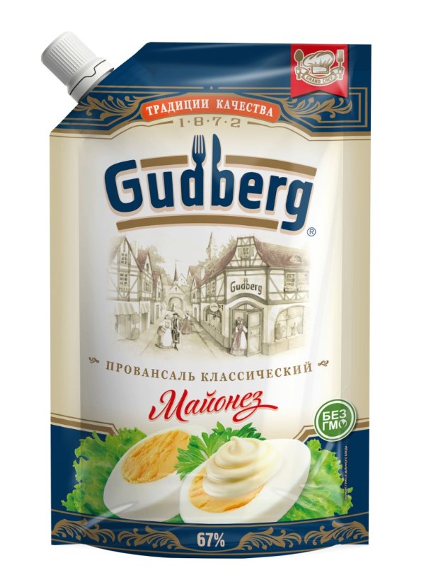 Майонез Gudberg провансаль 67% 380мл