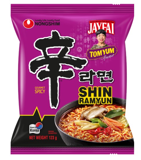 Лапша НОГШИМ Shin Ramyun со вкусом Том Ям острая 123г