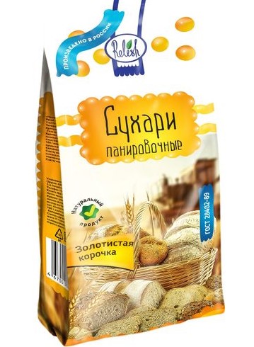 Сухарь панировочный 400г м.уп Relish