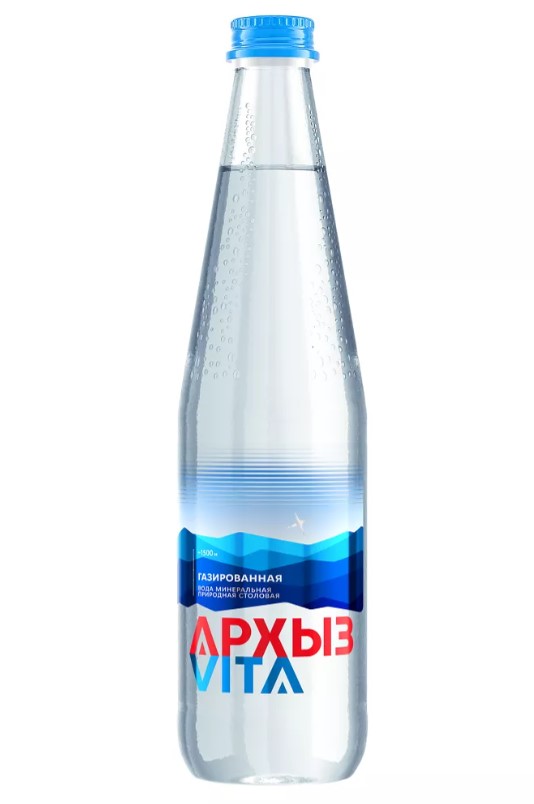 Архыз Vita вода минеральная столовая питьева 0,5л газ