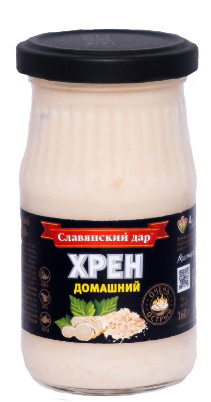 Хрен столовый Домашний 160г Славянский дар