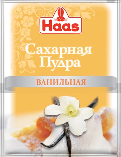 Сахарная пудра с ароматом ванили  ХААС 80г