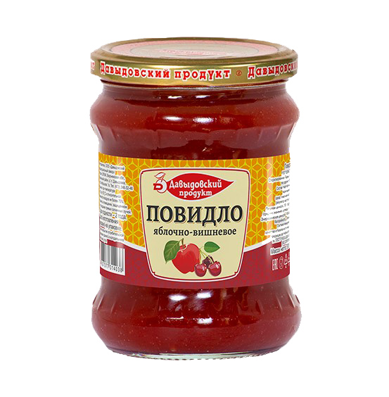 Повидло яблоко-вишня  570гр  ст.б ГОСТ