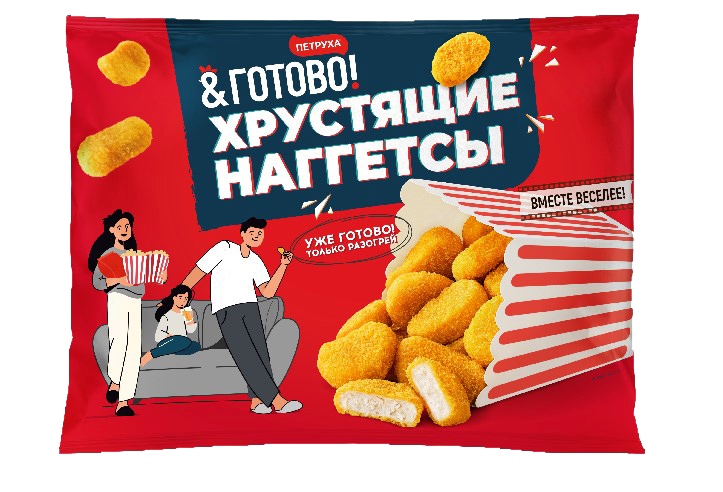 Наггетсы Хрустящие куриные 290г Петруха