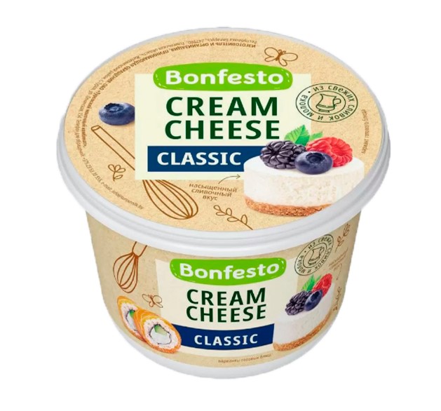Сыр мягкий Кремчиз 70% 500г Бонфесто