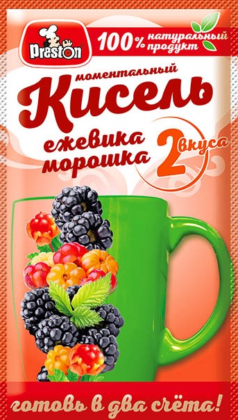 Кисель с ароматом ежевики и морошки моментального приготовления 30г