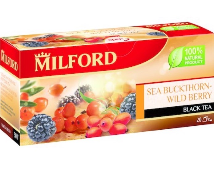 Чай Облепиха-лесн.ягода 20пак МИЛФОРД