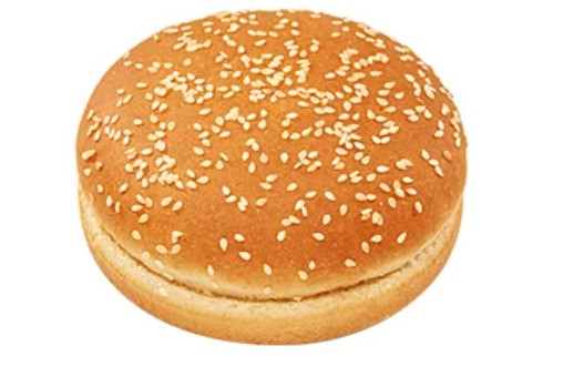 Булочка для гамбургера с кунжутом 100мм 52гр