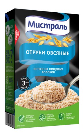 Отруби Мистраль 400г Овсяные