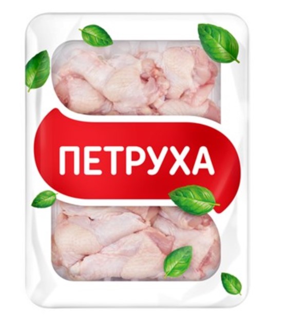 Крыло цыпленка плечевая часть с/м  на подложке Петруха