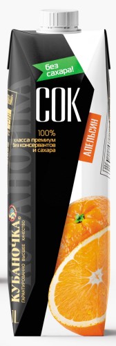 Сок Апельсиновый Кубаночка 1л
