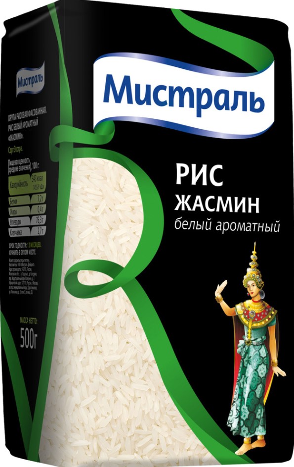 Рис Мистраль 500г Жасмин ароматный