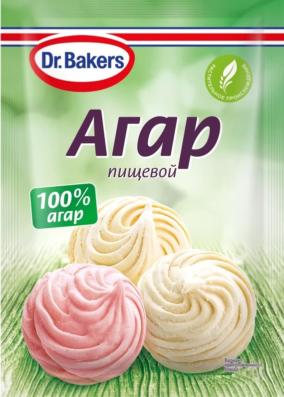 Агар пищевой 7г Dr.Bakers
