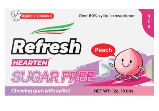 жевательная рез. РЕФРЕШ с ксилитом без сахара вкус Персик 12г