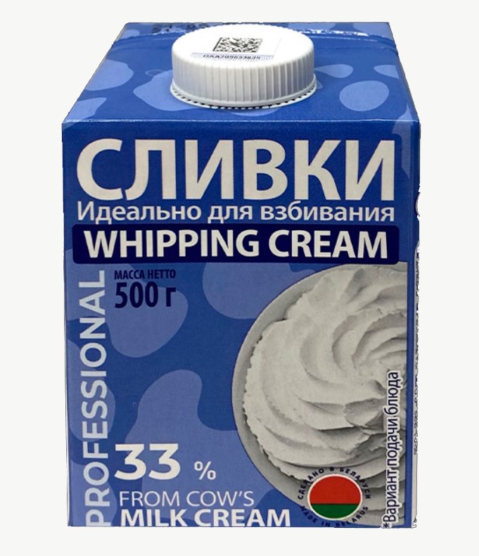 Сливки стерилизованные 33% Молочный мир