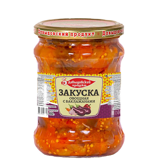 Закуска Овощная с Баклажанами 450гр ст.б ДВ