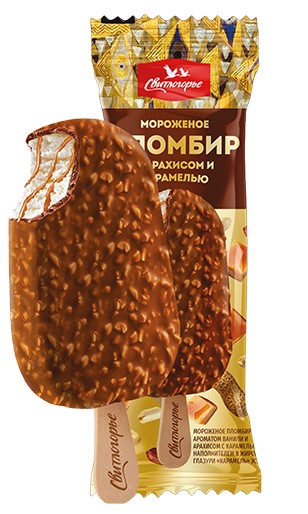Эскимо Свитлогорье с арахисом в карамельной глазури