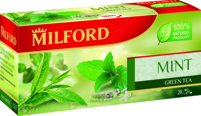 Чай Зеленый с мятой 20 МИЛФОРД