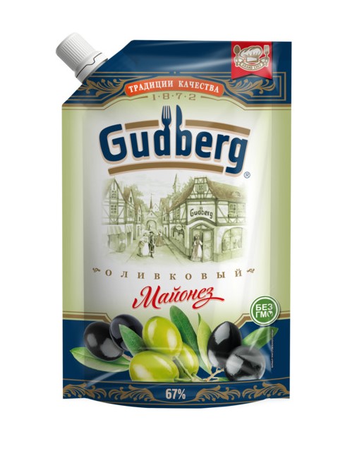 Майонез Gudberg оливковый 67% 380мл