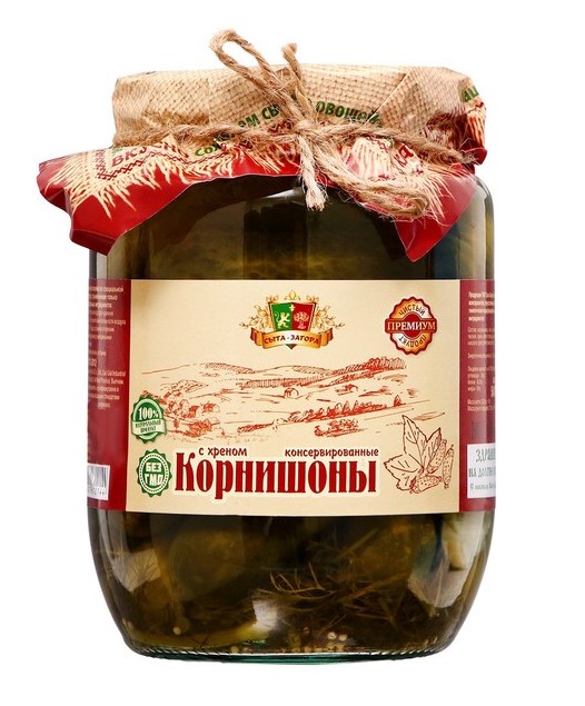 Корнишоны с хреном Сыта-Загора 540мл