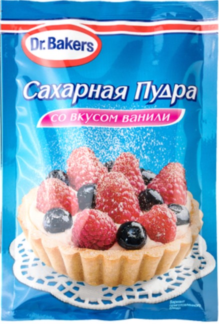 Сахарная пудра со вкусом ванили 80г Dr.Bakers