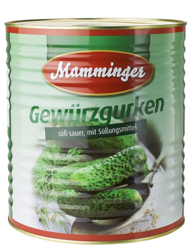 Огурцы консервированные 10200мл ТМ Маммингер