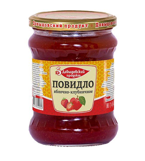 Повидло яблоко-клубника 570гр ГОСТ