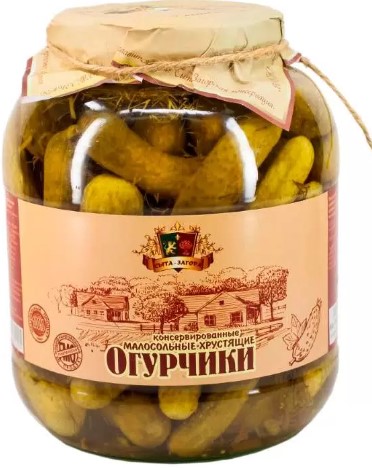 Огурчики консервированные Сыта-Загора 1500мл