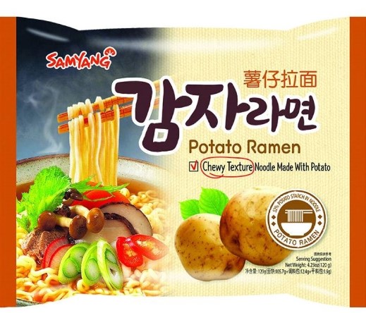 Лапша Самянг Potato Рамен 120г пакет