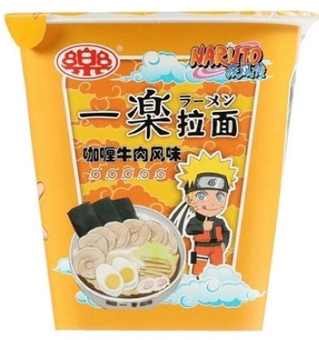 Лапша суп со вкусом говядины умеренно острая 100г стакан NARUTO