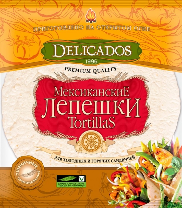 10-дюймовая лепешка Тортилья пшеничная