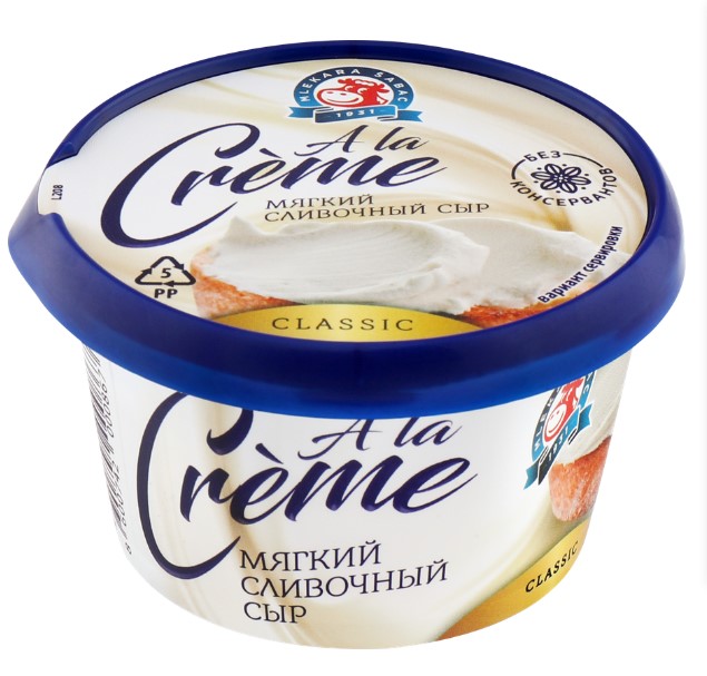 Сыр A la Creme Classic 70%, без змж, 150г Млекара Шабац