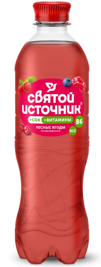 Вода Святой источник 0,5л Лесные ягоды газ. 